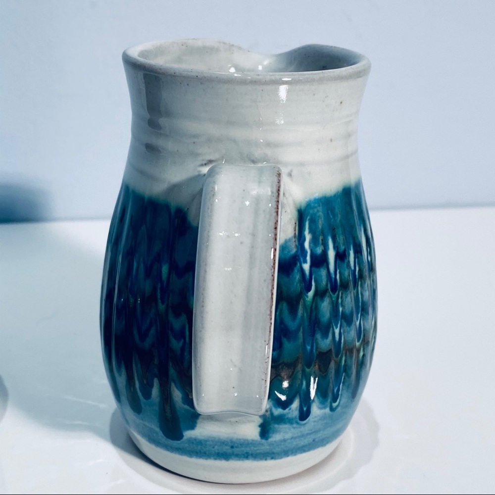 Dennis Lucas Hastings Studio Pottery Creamer Sugar Set MCM 1960 1970 Vintage - Picture 9 of 12